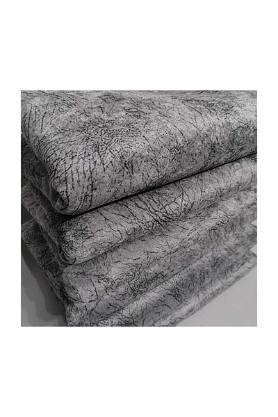Aksa Home Sponge Non-Slip Sofa Bed/Sofa Cover Gray with Vein Pattern