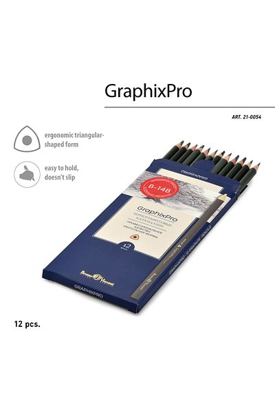 Bruno Visconti "Graphixpro'' 12 Pcs Graduated Pencil Set - B-14B