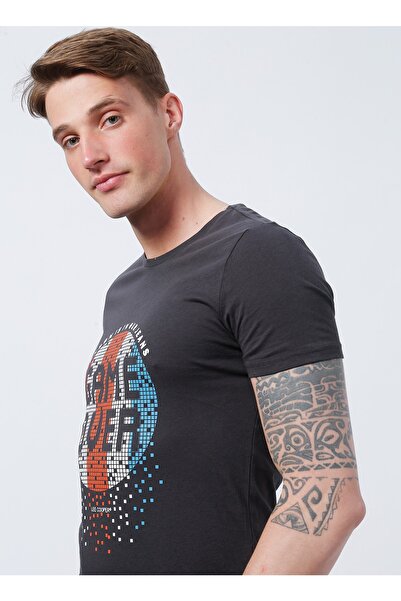 Lee Cooper Ανδρικό T-Shirt από ανθρακί