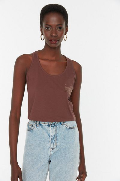 Trend Ala at Stili Brown Camisoles Styles Prices Trendyol