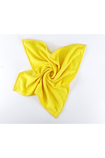 SİLVER HOME قطعة قماش للتنظيف من الألياف الدقيقة مقاس 40 × 40 سم - أصفر