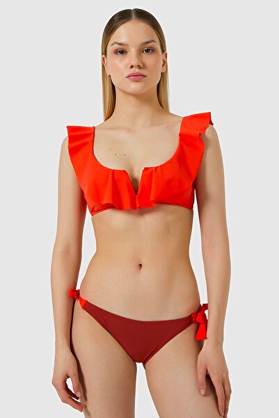 AYYILDIZ Bikini Set - Orange - Plain