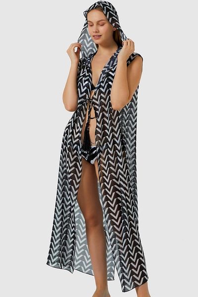 AYYILDIZ 5810 Rochie de plajă în zigzag