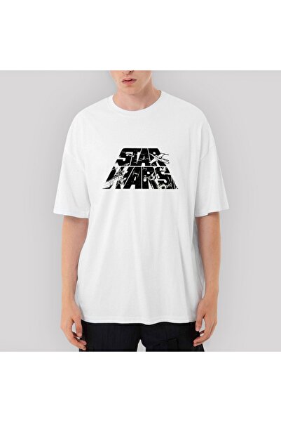 Z zepplin Logo Star Wars - 3 tricou alb supradimensionat