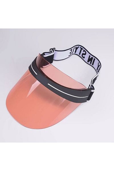 Shopiolog Women's Sunscreen Colored Plexiglass Visor Beach Hat