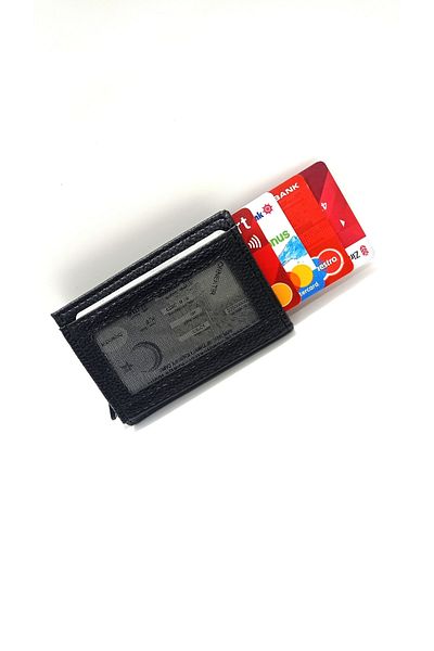 MKM Automatic Mechanism Card Holder and Wallet with Snap Fasteners
