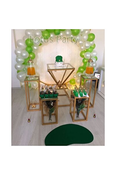 LOTUS PARTY 100 Pieces - Balloon Chain Set - ( Green - White )
