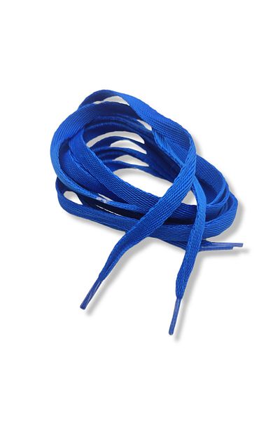 Öztürk Kundura Sports Shoelaces Knitted Ironed 120 Cm 1 Pair Saks Blue