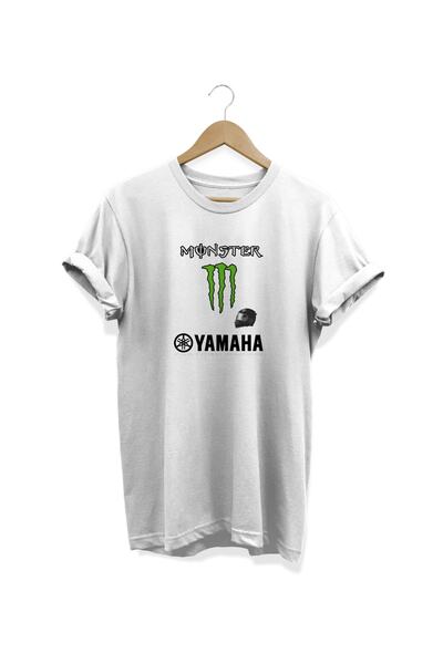 WİDİ Čudovište Štampano Belo T-shirt