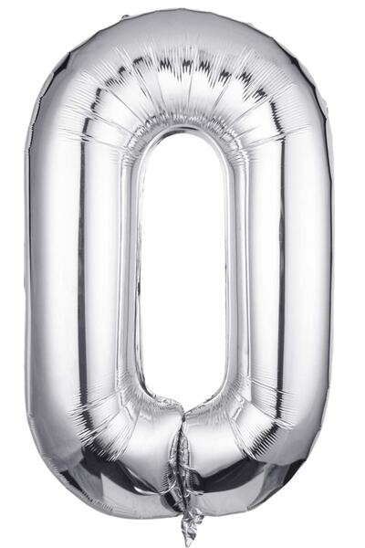 Happyland بالون حرف O من رقائق الفضة مقاس 100 سم متوافق مع الهيليوم