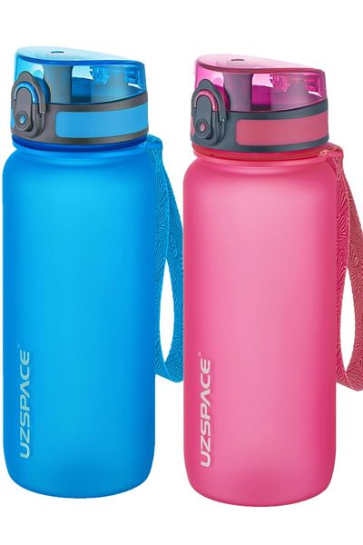 Uzspace Set of 2 650ml Tritan Water Flask No Bpa No Smell