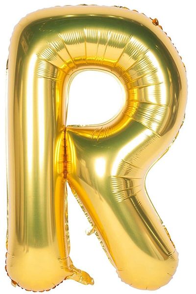 Happyland Gold Color Foil Letter Balloon Gold 100 Cm Helium Compatible Balloon