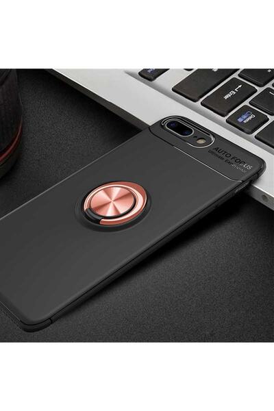 hzrteknoloji Iphone 7 Plus Uyumlu Cep Telefonu Için Dönebilen Yüzüklü Standlı...