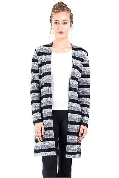 Blackspade Women's Cardigan - Striped