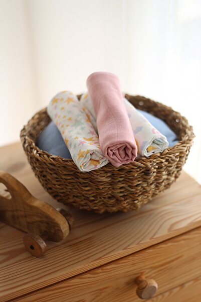 Mujo Baby&Kids مناديل مبللة للأطفال بطبقة مزدوجة من الموسلين 6 قطع - 50% بامب...