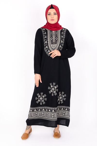 Kardelen Butik Ümraniye Uzun Kollu Pamuklu Elbise Yazlık Elbise