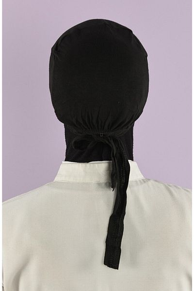chulfa Combed Cotton Bonnet Seamless at the Front Tied at the Back
