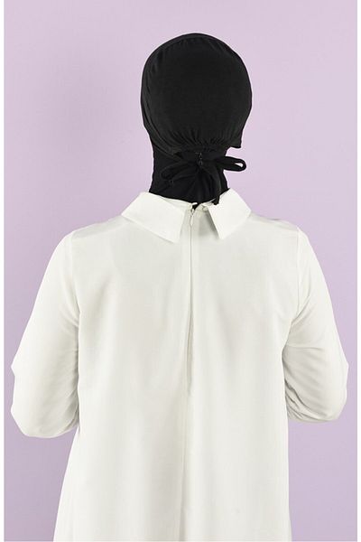 chulfa Combed Cotton Bonnet with Stitched Front and Tie at the Back