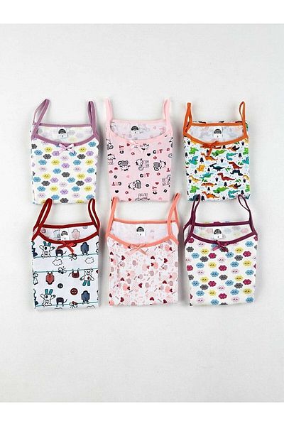 CUBBUX Patterned Girl's Athlete - 6 Pieces, Rope Strap