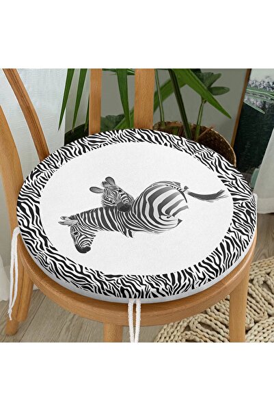 Realhomes Крісло з цифровим принтом у вигляді зебри в рамці з зебри