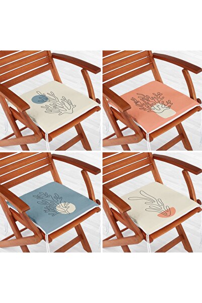 Realhomes Набір з 4 кольорових підлогових килимків з малюнком морських водоро...