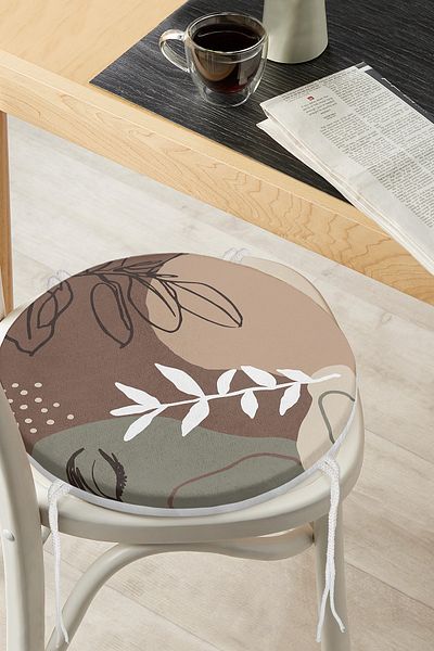 Realhomes Bohemian Special Design Round Zippered Chair Cushion