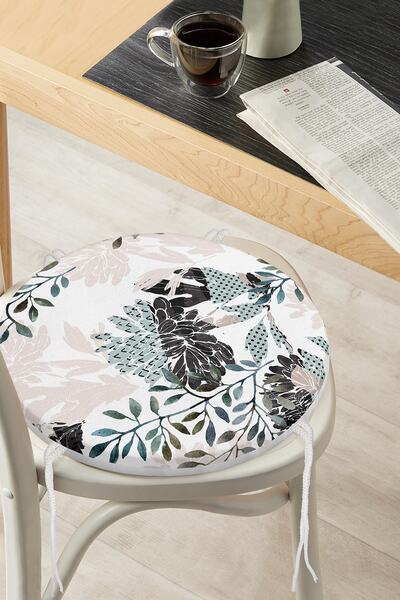 Realhomes Спеціальний дизайн Оливковий мотив Сучасний круглий чохол для стіль...