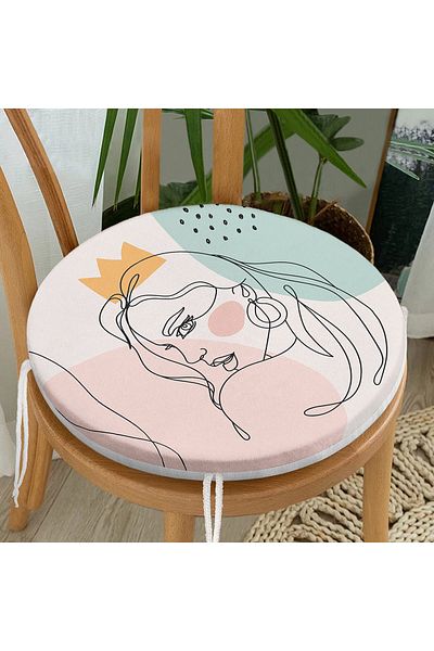 Realhomes Bohemian Special Design Round Zippered Chair Cushion