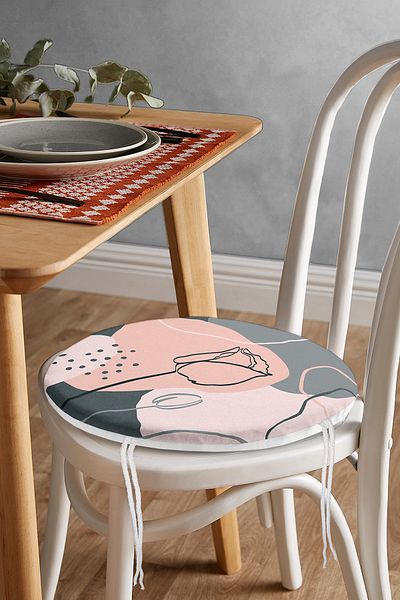 Realhomes Bohemian Special Design Round Zippered Chair Cushion