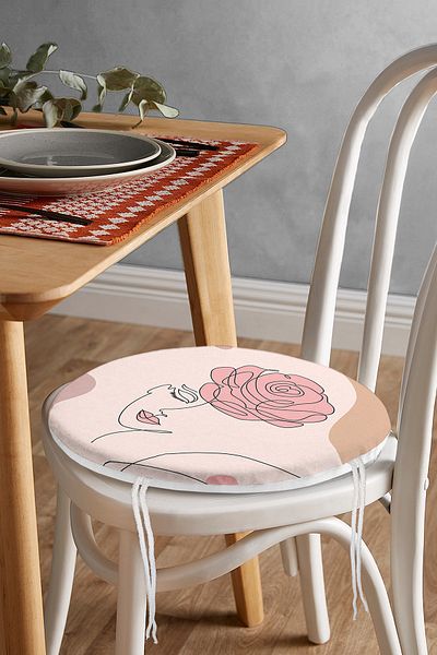 Realhomes Bohemian Special Design Round Zippered Chair Cushion