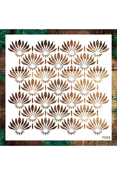 STENCİLTASARIM Stencil Tasarım R053- Dekoratif Duvar, Fayans Ve Eşya Boyama Ş...