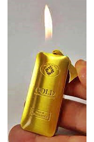 İNDİRİM CENTER Manyetolu Doldurulabilir Gold Altın Çakmak