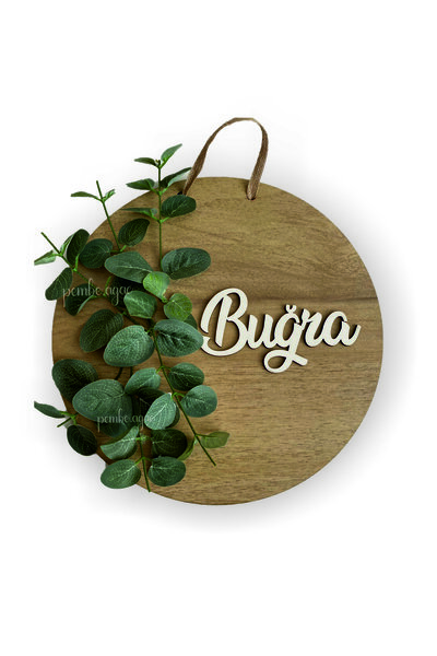 Pembe Ağaç Tasarım Atölyesi Okaliptüs Çiçeği Konsept Tasarım Bebek Çocuk Kapı...