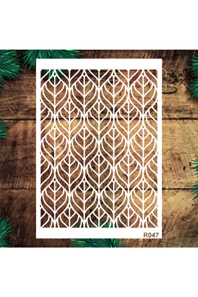 STENCİLTASARIM Stencil Tasarım R047- Dekoratif Duvar, Fayans Ve Eşya Boyama Ş...