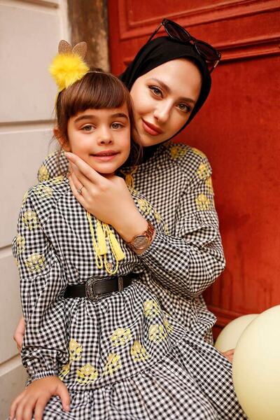 ESRA KEKÜLLÜOĞLU Lucy Çocuk Elbise - Pötikare-siyah