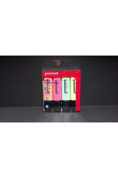 penmark 4 Colors Highlighter Marker Set Pastel Colors 100% Domestic Production