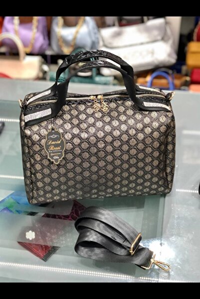 David Rossi Desenli Kaputone Taşlı Çanta