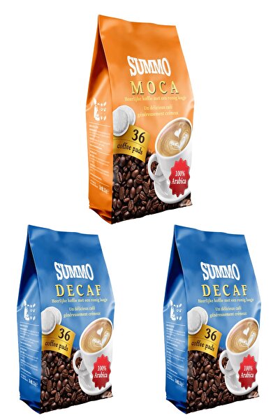 SUMMO 1 موكا و2 ديكاف عبوة مميزة مكونة من 108 (36 × 3 عبوات) كبسولة قهوة سينس...