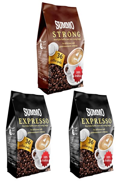 SUMMO 1 قطعة قوية و2 قطعة إسبرسو 108 عبوات مميزة (36 × 3 عبوات) كبسولة قهوة س...