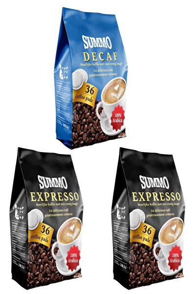 SUMMO عبوة مميزة مكونة من 108 قطعة من ديكاف و2 إسبرسو (36 × 3 عبوات) كبسولات ...