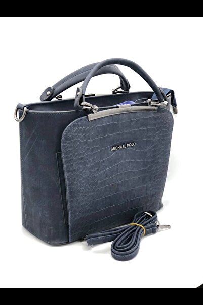 mıchael polo Damarlı Deri 3 Gözlü Çanta