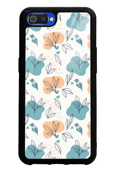 Spoyi Oppo Realme C2 Tiny Leaves Design Glossy Phone Case