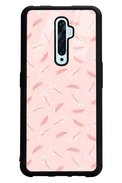 Spoyi Oppo Reno 2Z Glossy Phone Case with Powder Leaf Design