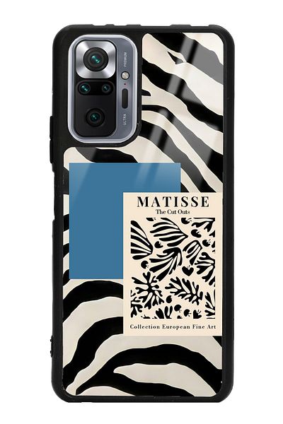 Spoyi حافظة هاتف Xiaomi Redmi Note 10 Pro - Max Zebra Mattise Design لامعة