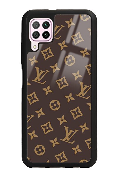 Spoyi Huawei P40 Lite Kahverengi Lv Tasarımlı Glossy Telefon Kılıfı