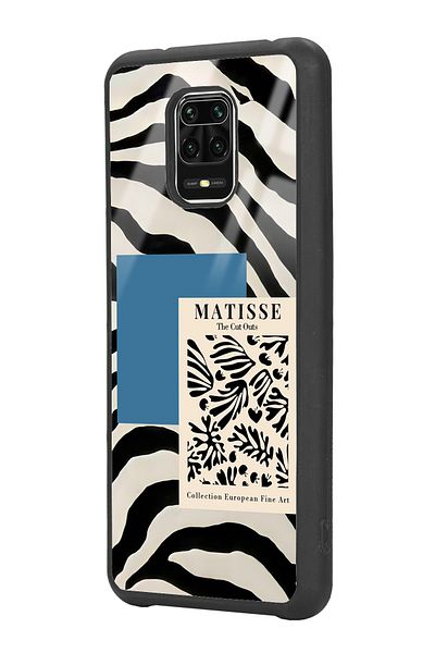 Spoyi حافظة هاتف لامعة بتصميم زيبرا ماتيس لهاتف Xiaomi Redmi Note 9 Pro