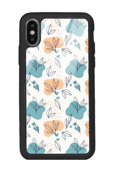 Spoyi حافظة هاتف لامعة بتصميم أوراق شجر صغيرة متوافقة مع هاتف Iphone Xs Max