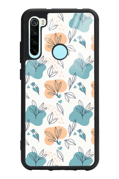Spoyi Xiaomi Redmi Note 8 Glossy Phone Case with Tiny Leaves Design