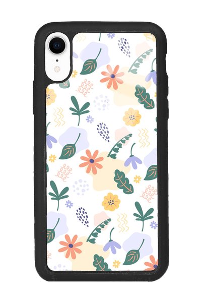 Spoyi iPhone Xr Glossy Phone Case with Tiny Flowers Design