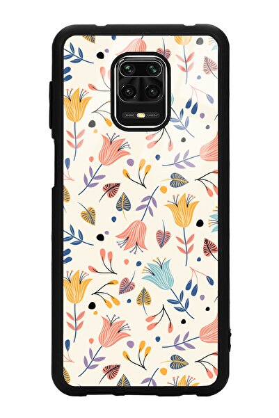 Spoyi Xiaomi Redmi Note 9 Pro Beyaz Bindanlı Tasarımlı Glossy Telefon Kılıfı